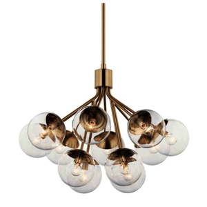 KK52701CPZCLR Silvarious Mid Sized Chandelier Chandelier - Champagne Bronze