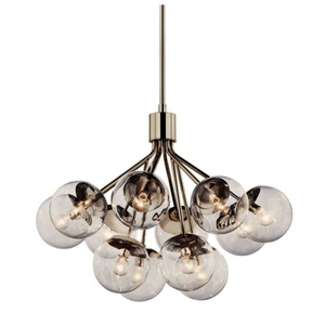 KK52701PNCLR Silvarious Mid Sized Chandelier Chandelier - Polished Nickel