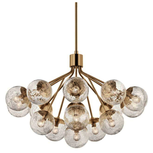 KK52702CPZ Silvarious Large Foyer Chandelier Chandelier - Champagne Bronze