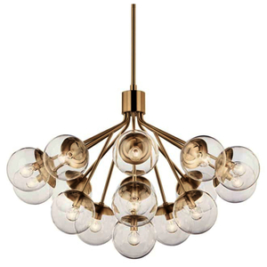 KK52702CPZCLR Silvarious Large Foyer Chandelier Chandelier - Champagne Bronze