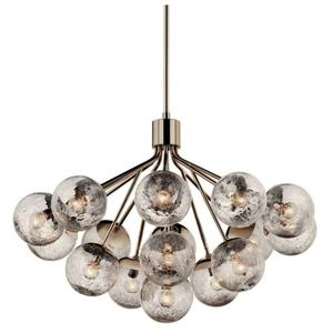 KK52702PN Silvarious Large Foyer Chandelier Chandelier - Polished Nickel