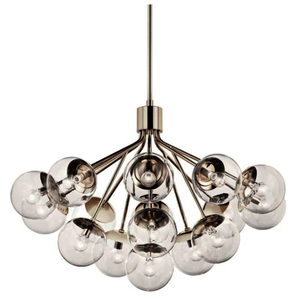 KK52702PNCLR Silvarious Large Foyer Chandelier Chandelier - Polished Nickel