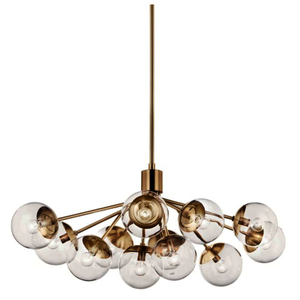 KK52703CPZCLR Silvarious Large Foyer Chandelier Chandelier - Champagne Bronze