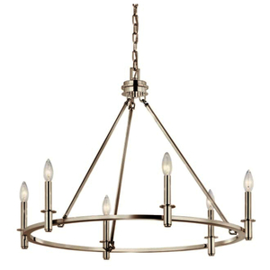 KK52705PN Carrick Mid Sized Chandelier Chandelier - Polished Nickel