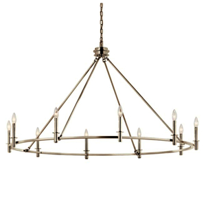 KK52707PN Carrick Large Foyer Chandelier Chandelier - Polished Nickel