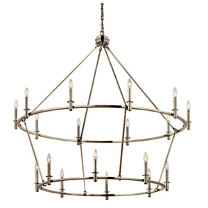 KK52708PN Carrick Large Foyer Chandelier Chandelier - Polished Nickel