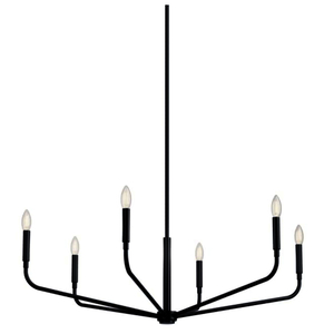 KK52719BK Madden Large Foyer Chandelier Chandelier - Black