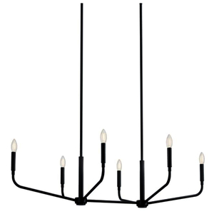 KK52721BK Madden Large Foyer Chandelier Chandelier - Black