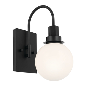 KK55149BK Hex 1 Bulb Wall Sconce - Black