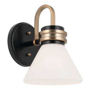 KK55153BK Farum 1 Bulb Wall Sconce - Black