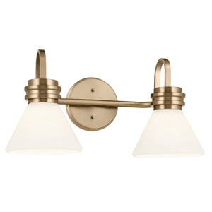 KK55154CPZ Farum 2 Bulb Bathroom Lighting - Champagne Bronze