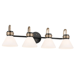 KK55156BK Farum 4 or More Bulb Bathroom Lighting - Black