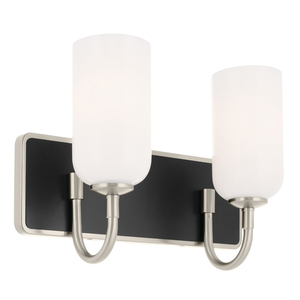 KK55162NI Solia 2 Bulb Bathroom Lighting - Brushed Nickel