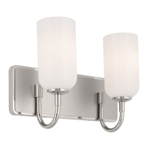 KK55162PN Solia 2 Bulb Bathroom Lighting - Polished Nickel