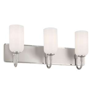 KK55163PN Solia 3 Bulb Bathroom Lighting - Polished Nickel