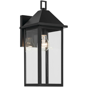KK59158BK Prin Entrance Outdoor Wall Light - Black