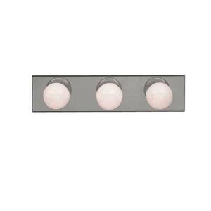 KK623NI Utilitarian 3 Bulb Bathroom Lighting - Brushed Nickel