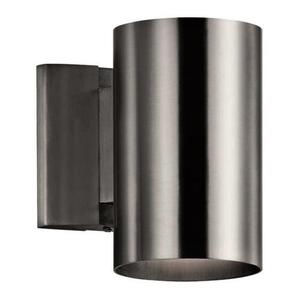 KK9234BA Cans & Bullets Entrance Outdoor Wall Light - Brushed Aluminum