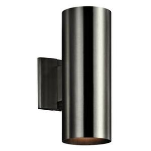 KK9244BA Cans & Bullets Entrance Outdoor Wall Light - Brushed Aluminum