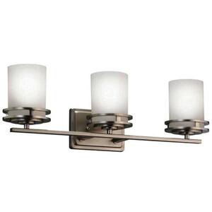 KK5078NI Hendrik 3 Bulb Bathroom Lighting - Brushed Nickel