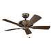 Kichler KK310144WCP Weathered Copper Powder Coat Medium (42'' to 51'') Ceiling  Fan