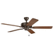 Kichler KK330015SNB Satin Natural Bronze Large Room Fan (52'' to 59'')