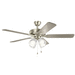 Kichler KK330016NIS Brushed Nickel Large Room Fan (52'' to 59'')