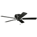 Kichler KK330020SBK Satin Black Large Room Fan (52'' to 59'')