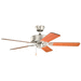 Kichler KK330100NI Brushed Nickel Medium (42'' to 51'') Ceiling  Fan