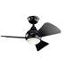 Kichler KK330150SBK Satin Black Small (up to 38'') Ceiling Fan