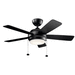 Kichler KK330171SBK Satin Black Medium (42'' to 51'') Ceiling  Fan