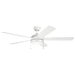 Kichler KK330180MWH Matte White Large Room Fan (52'' to 59'')