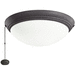 Kichler KK338200DBK Distressed Black Ceiling Fan Light Kit