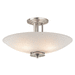 Kichler KK3677NI Brushed Nickel Semi Flush Mount Ceiling Light