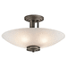 Kichler KK3677OZ Olde Bronze Semi Flush Mount Ceiling Light