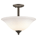 Kichler KK3694OZW Olde Bronze Semi Flush Mount Ceiling Light