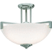 Kichler KK3797NI Brushed Nickel Semi Flush Mount Ceiling Light