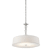 Kichler KK42034CH Chrome Drum Pendant