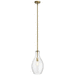 Kichler KK42047NBR Natural Brass Mini Pendant