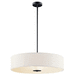 Kichler KK42122BK Black Drum Pendant