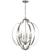 Kichler KK42139NI Brushed Nickel Mid Sized Chandelier