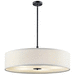 Kichler KK42196BK Black Drum Pendant