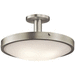 Kichler KK42246NI Brushed Nickel Semi Flush Mount Ceiling Light