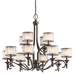 Kichler KK42383MIZ Mission Bronze Large Foyer Chandelier