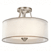 Kichler KK42386AP Antique Pewter Semi Flush Mount Ceiling Light