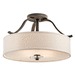 Kichler KK42486OZ Olde Bronze Semi Flush Mount Ceiling Light