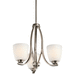 Kichler KK42556BPT Brushed Pewter Mini Chandelier