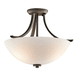 Kichler KK42563OZ Olde Bronze Semi Flush Mount Ceiling Light