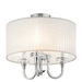 Kichler KK42630CH Chrome Semi Flush Mount Ceiling Light