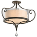 Kichler KK42866SWZ Shadow Bronze Semi Flush Mount Ceiling Light